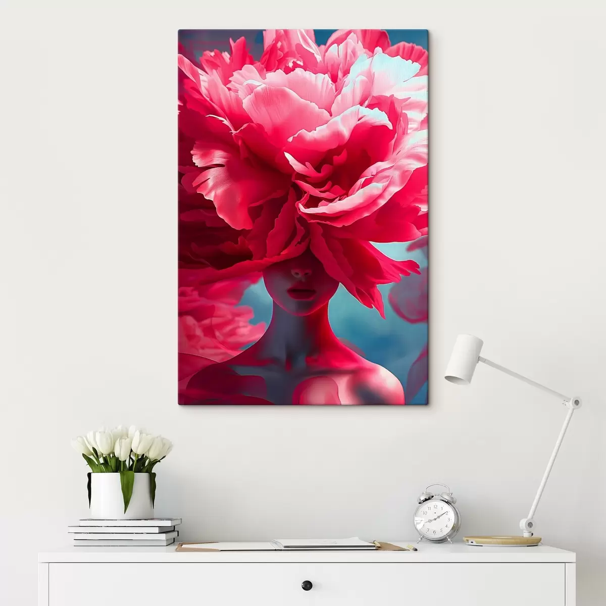 murales de pared Belleza floreciente en colores vibrantes s38863