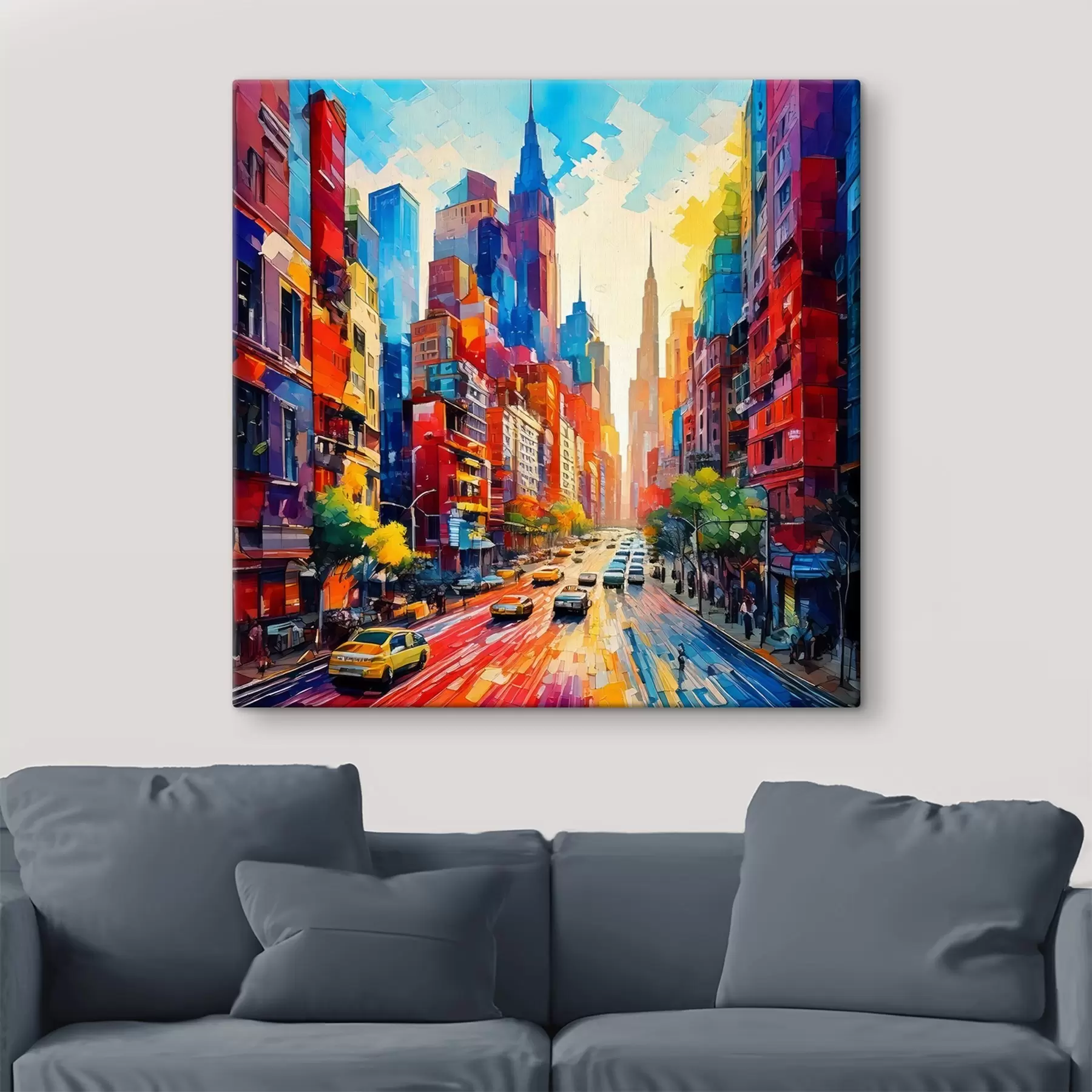 murales de pared ciudad brillante s41408