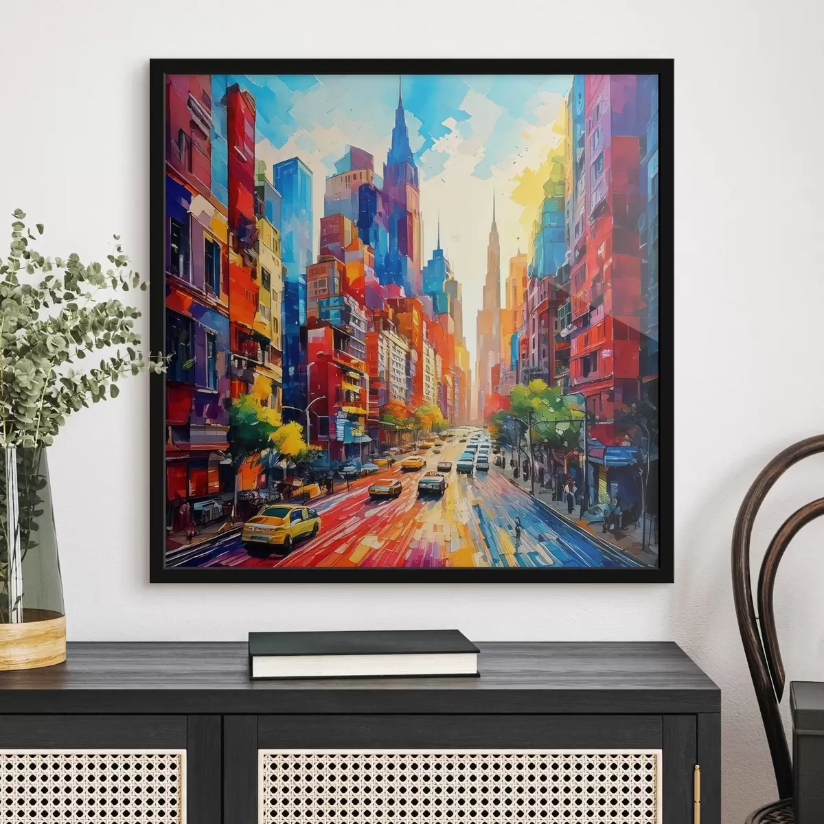 Poster ciudad brillante f41408