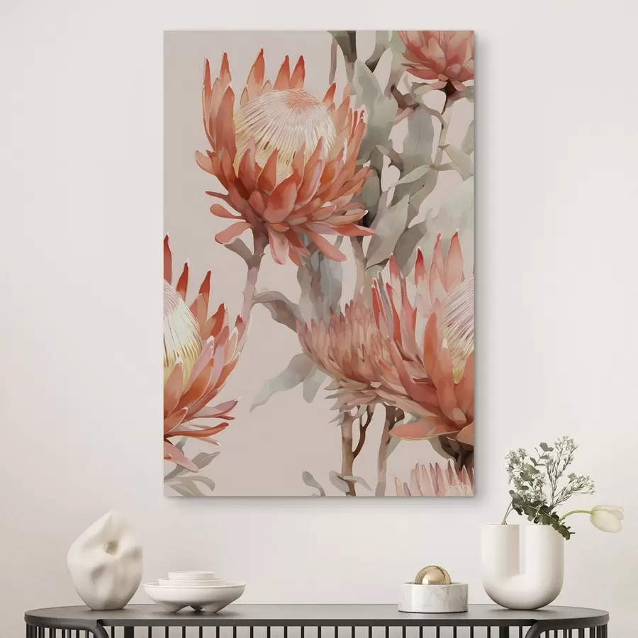 murales de pared Primer plano de flores s37126