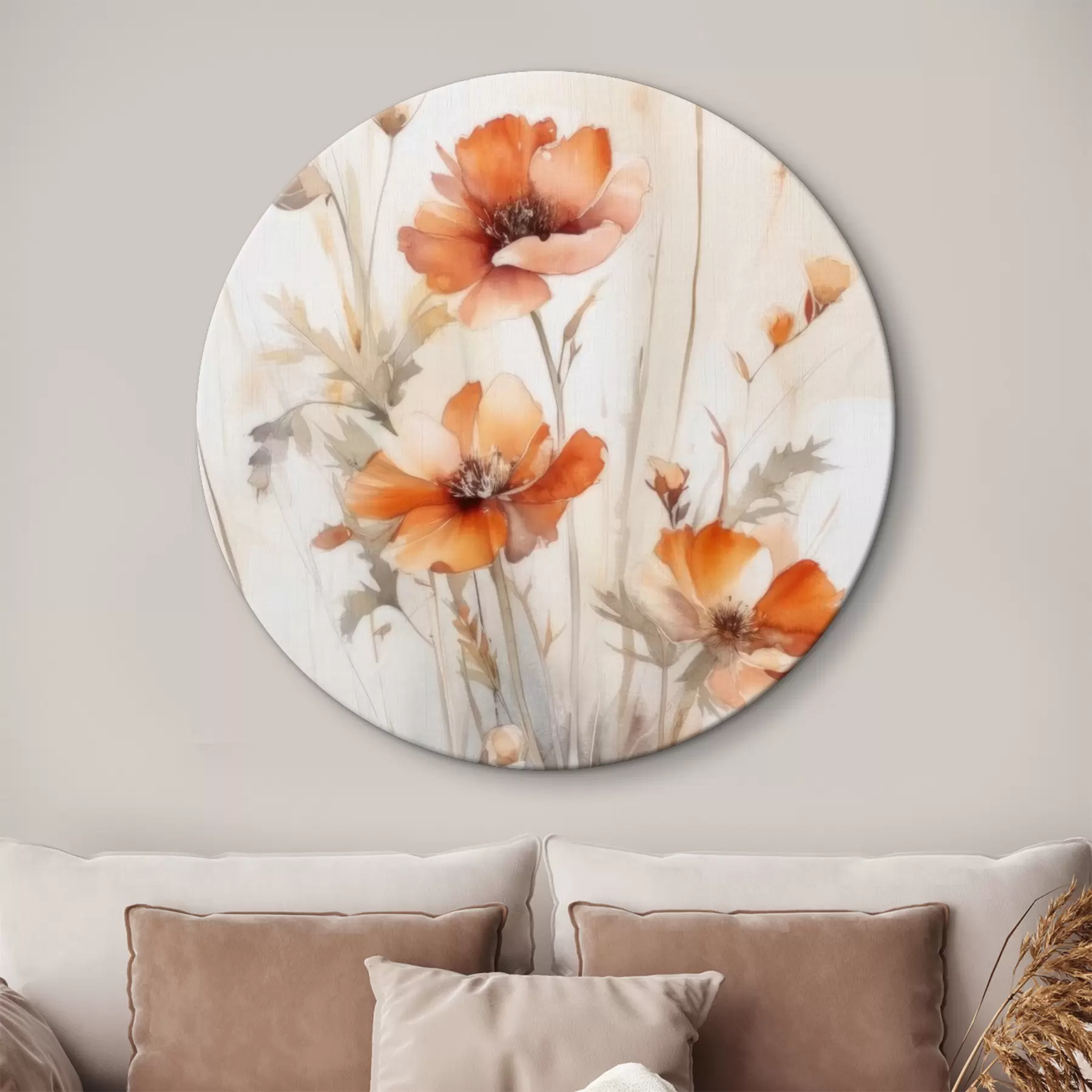 murales de pared flor, planta y rama r33649