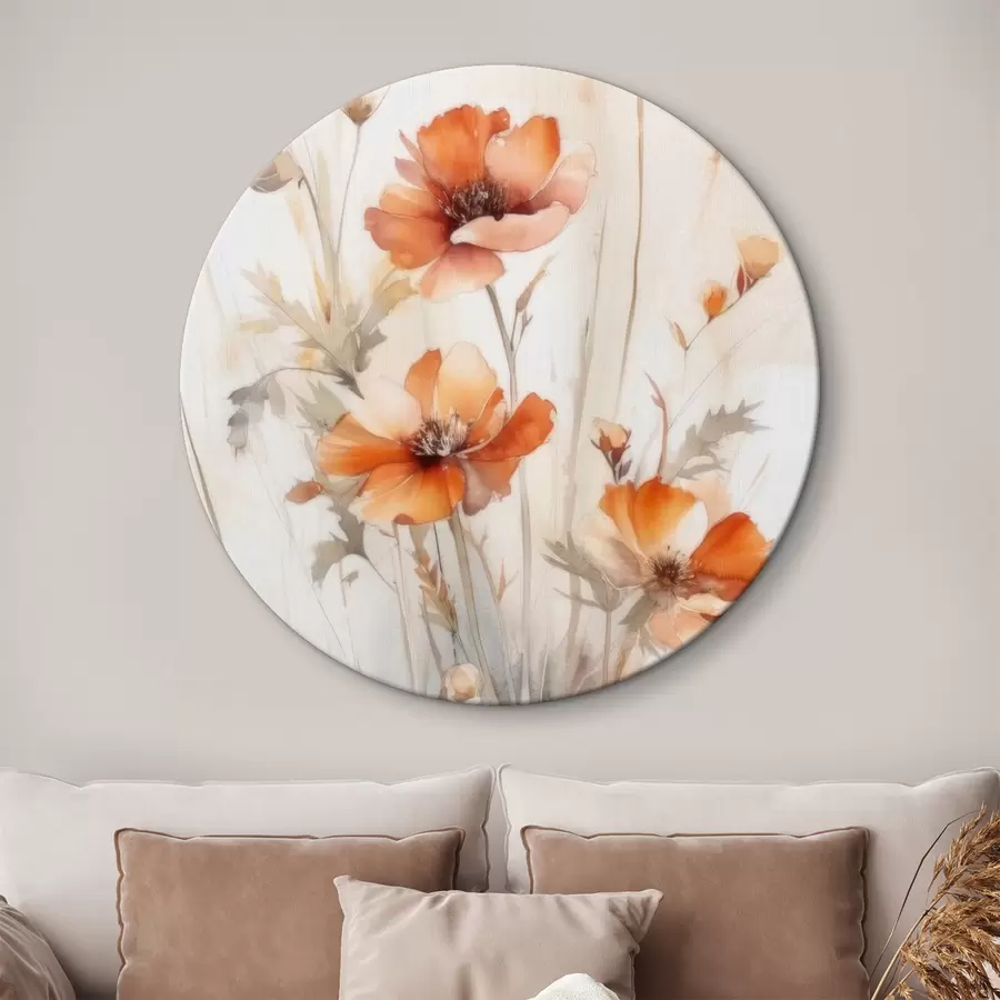 murales de pared flor, planta y rama r33649