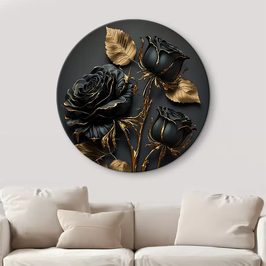 murales de pared Planta, hoja y flor r33700