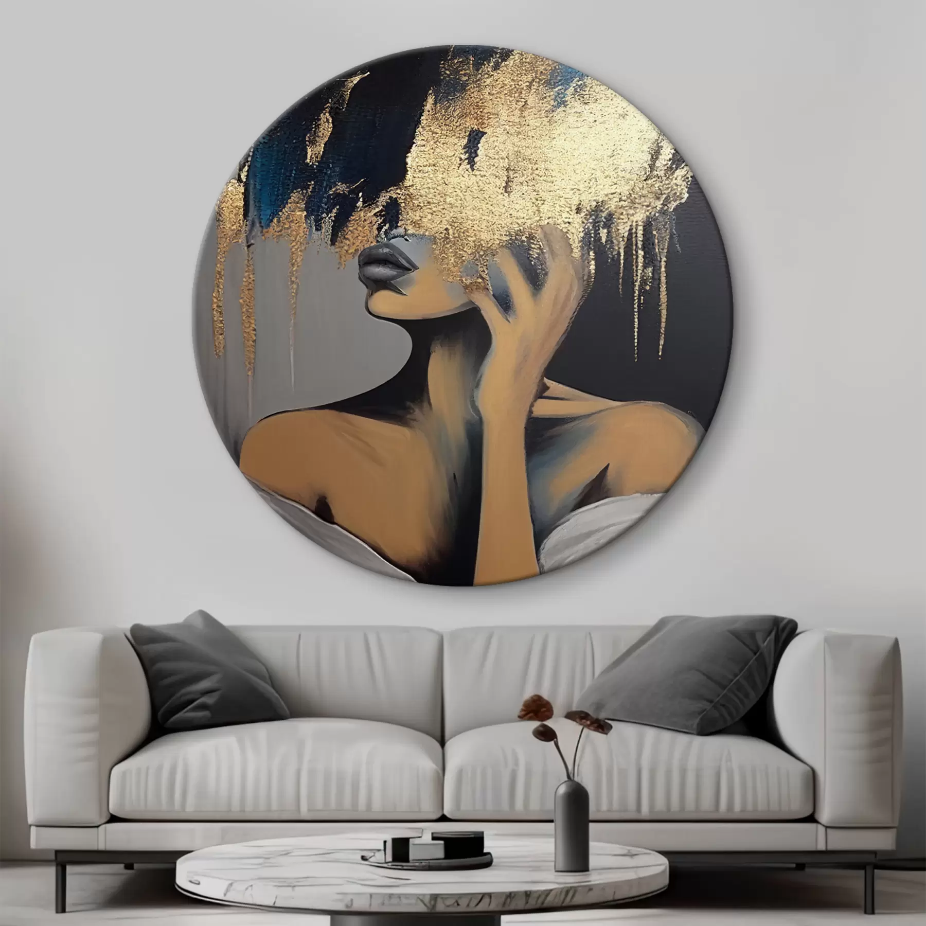 murales de pared Peinado, hombro y pestaña r34863