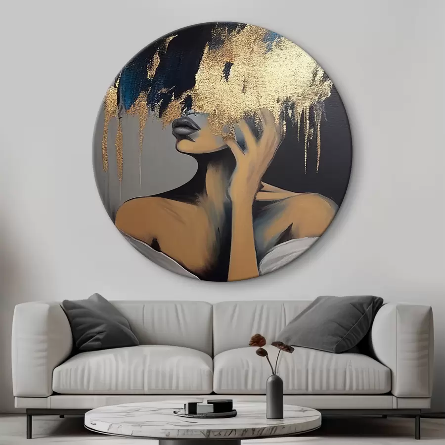 murales de pared Peinado, hombro y pestaña r34863