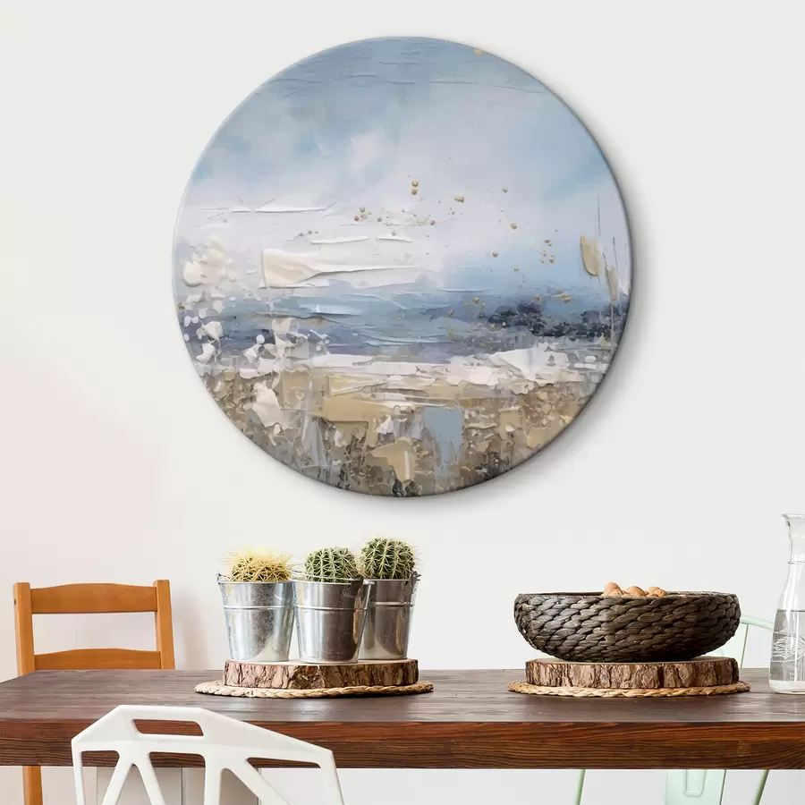 murales de pared Arte abstracto en tonos azules r35430