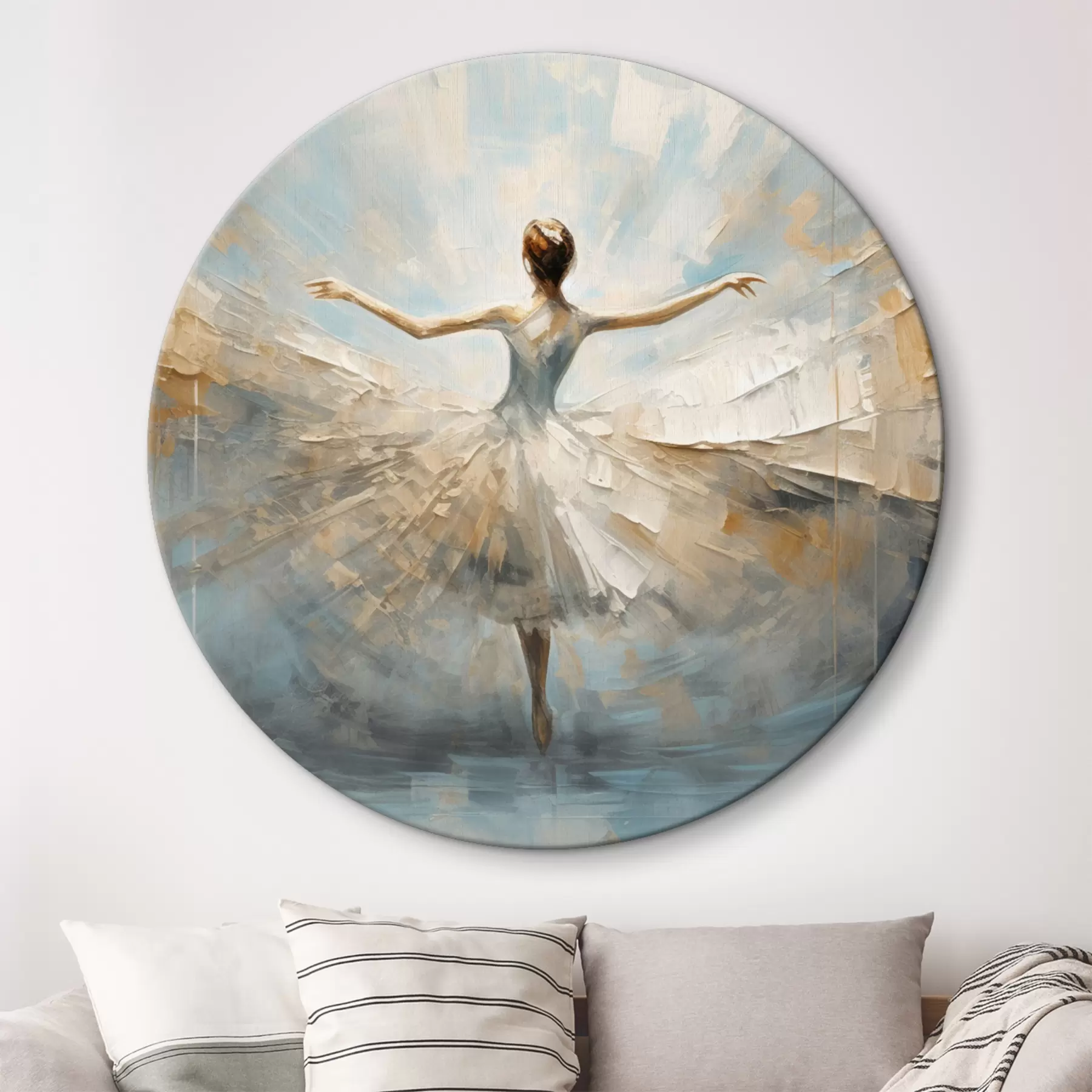 murales de pared Delicada silueta de bailarina r35538