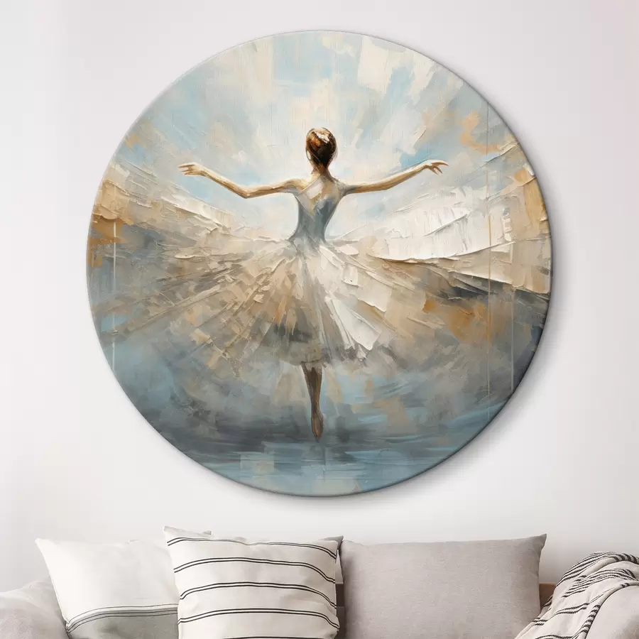 murales de pared Delicada silueta de bailarina r35538