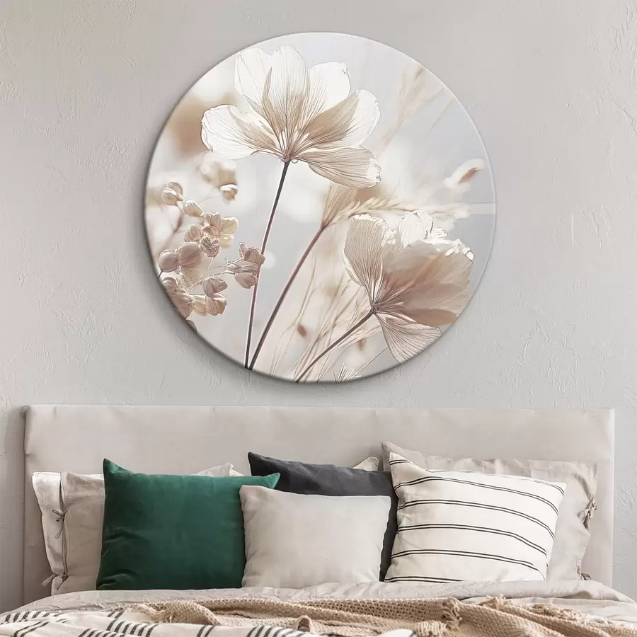 murales de pared Delicadas flores a la suave luz de la mañana r35603