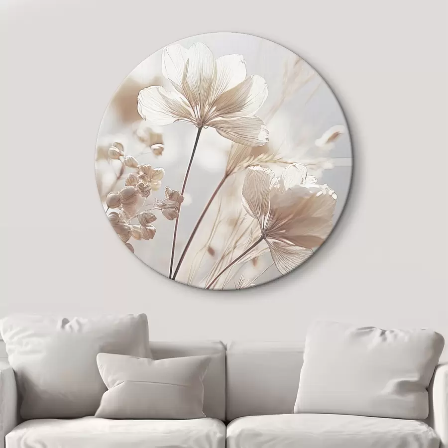 murales de pared Delicadas flores a la suave luz de la mañana r35603