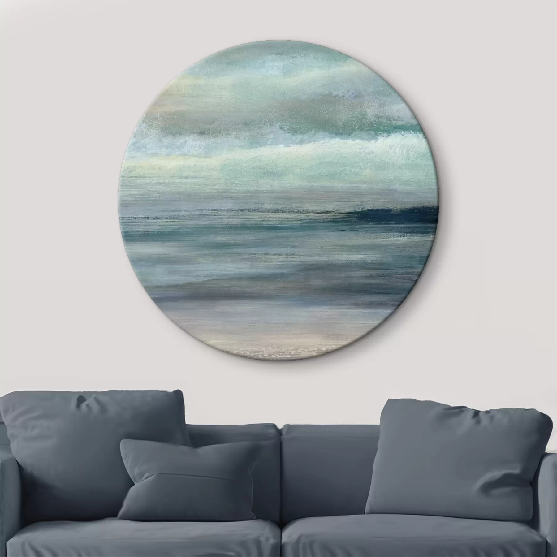 murales de pared Paisaje abstracto azul r35714