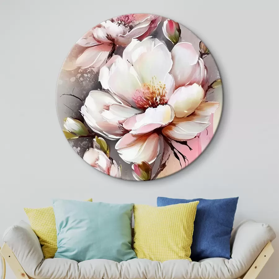 murales de pared Gracia en flor: Pétalos suaves y tonos delicados r35925