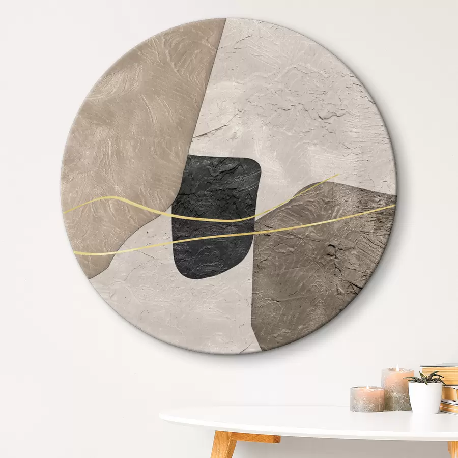 murales de pared Arte abstracto en tonos beige r36154
