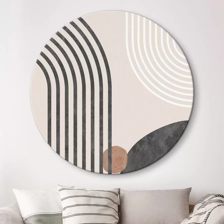 murales de pared Arcos gráficos de moda en estilo bohemio r36493