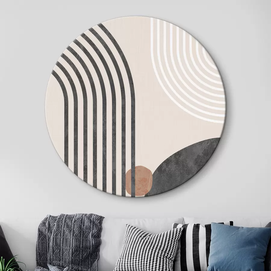 murales de pared Arcos gráficos de moda en estilo bohemio r36493