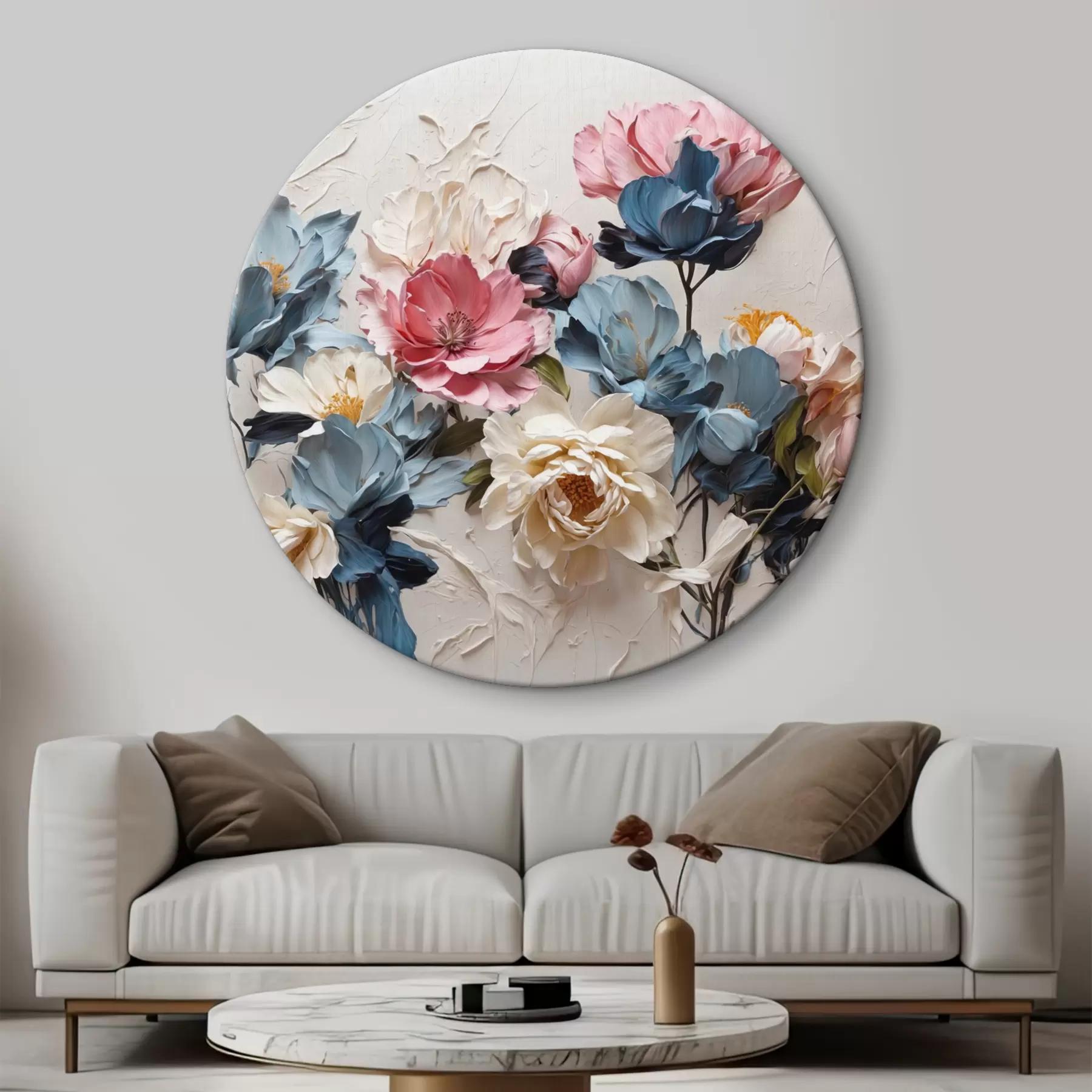 murales de pared Voluminosas flores brillantes r37336