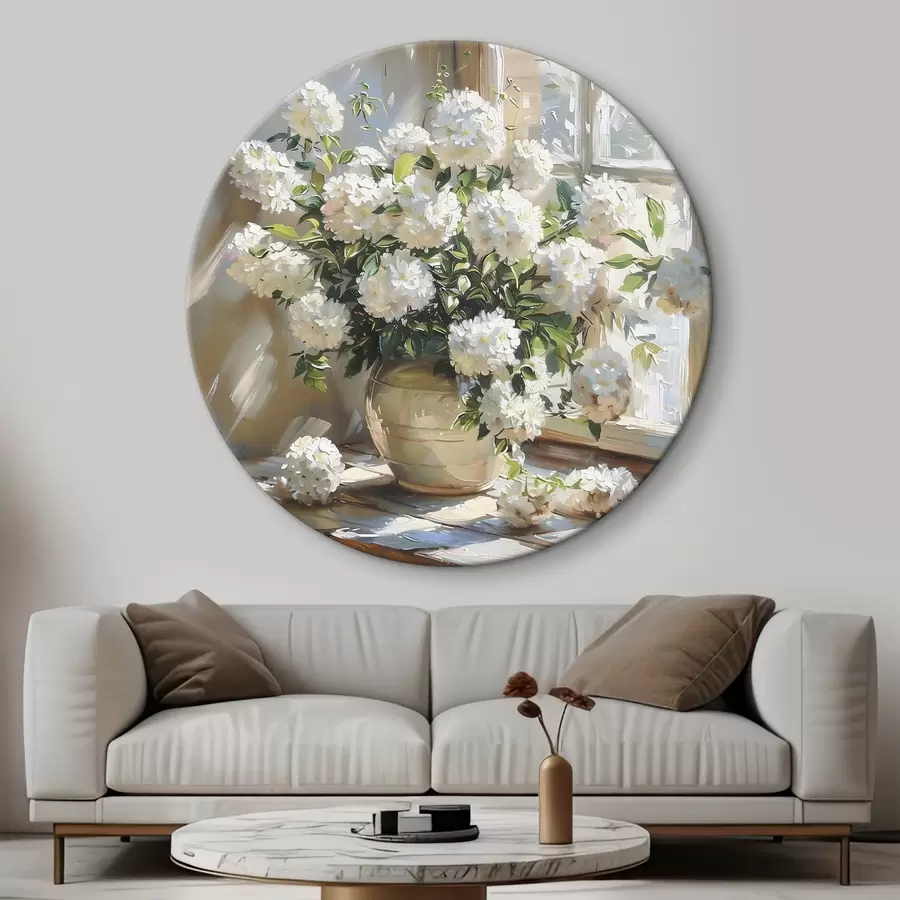 murales de pared Un hermoso ramo en el alféizar de la ventana r39779