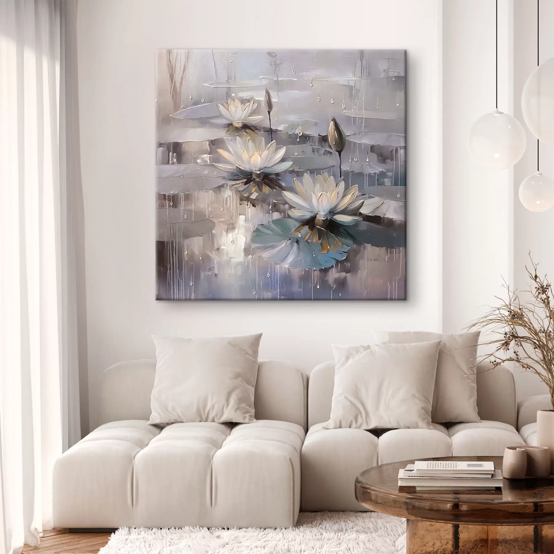 murales de pared Los elegantes nenúfares son tendencia s41400