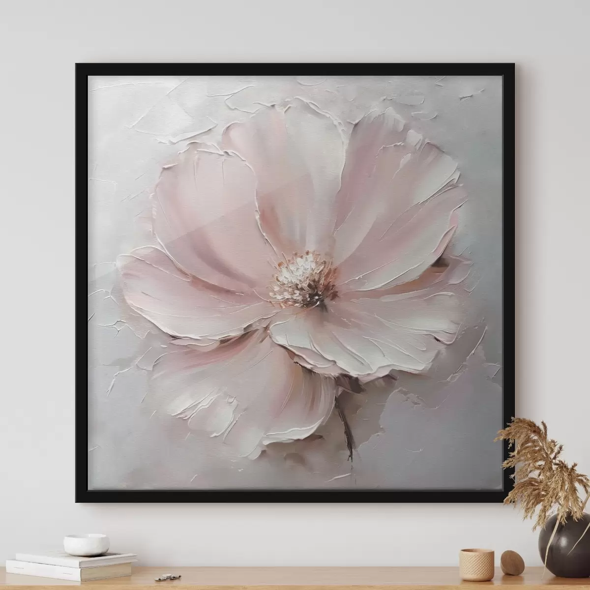 Poster Gran flor rosa minimalismo f41324