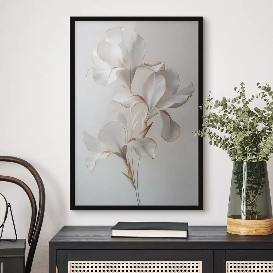 murales de pared Flores blancas f41395