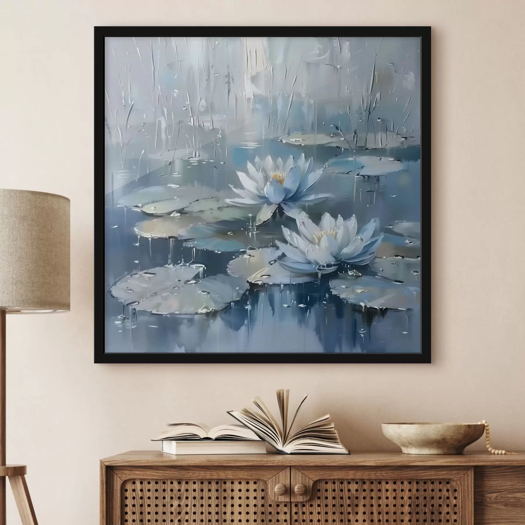 murales de pared Elegantes nenúfares f41399