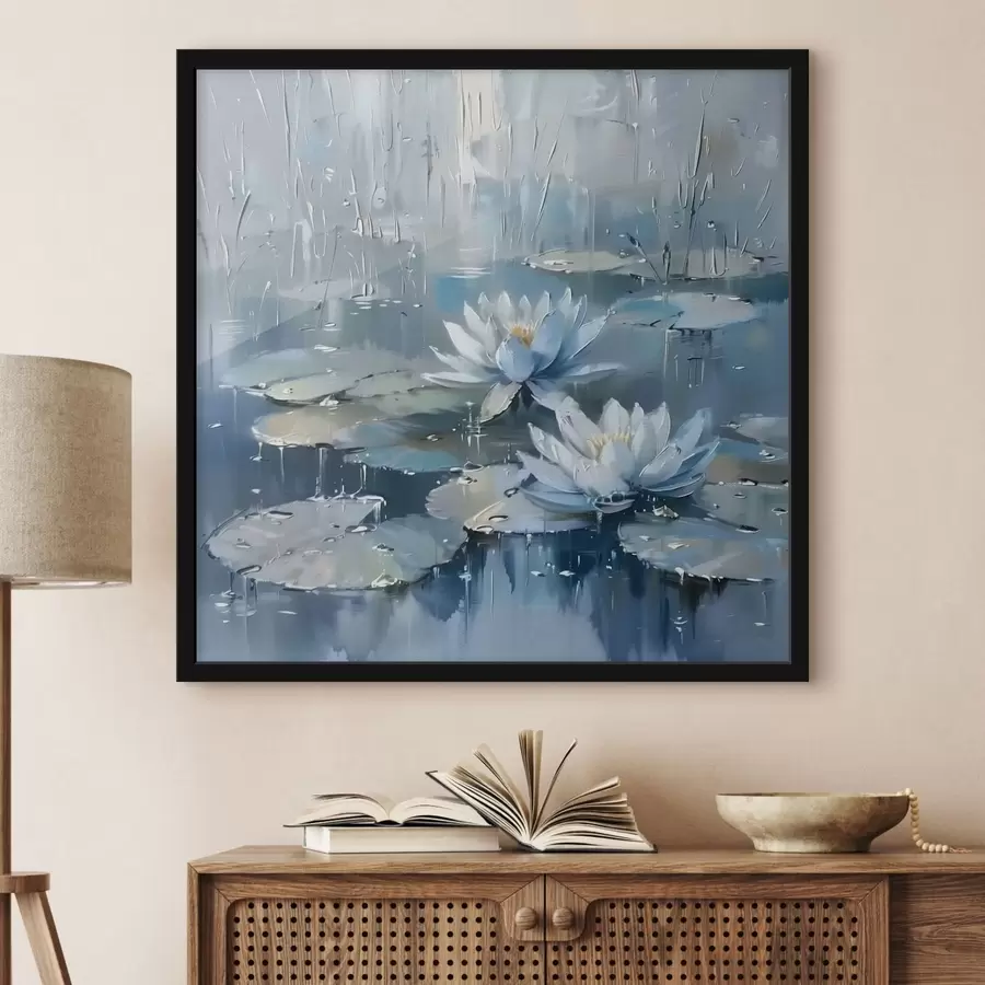 murales de pared Elegantes nenúfares f41399