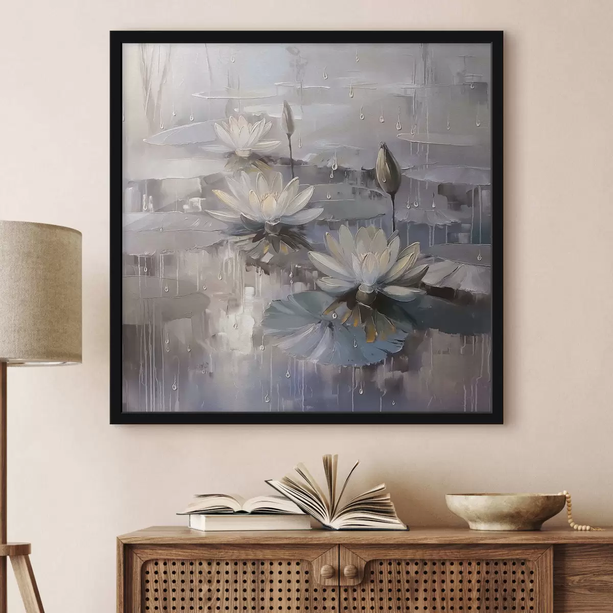 Poster Los elegantes nenúfares son tendencia f41400