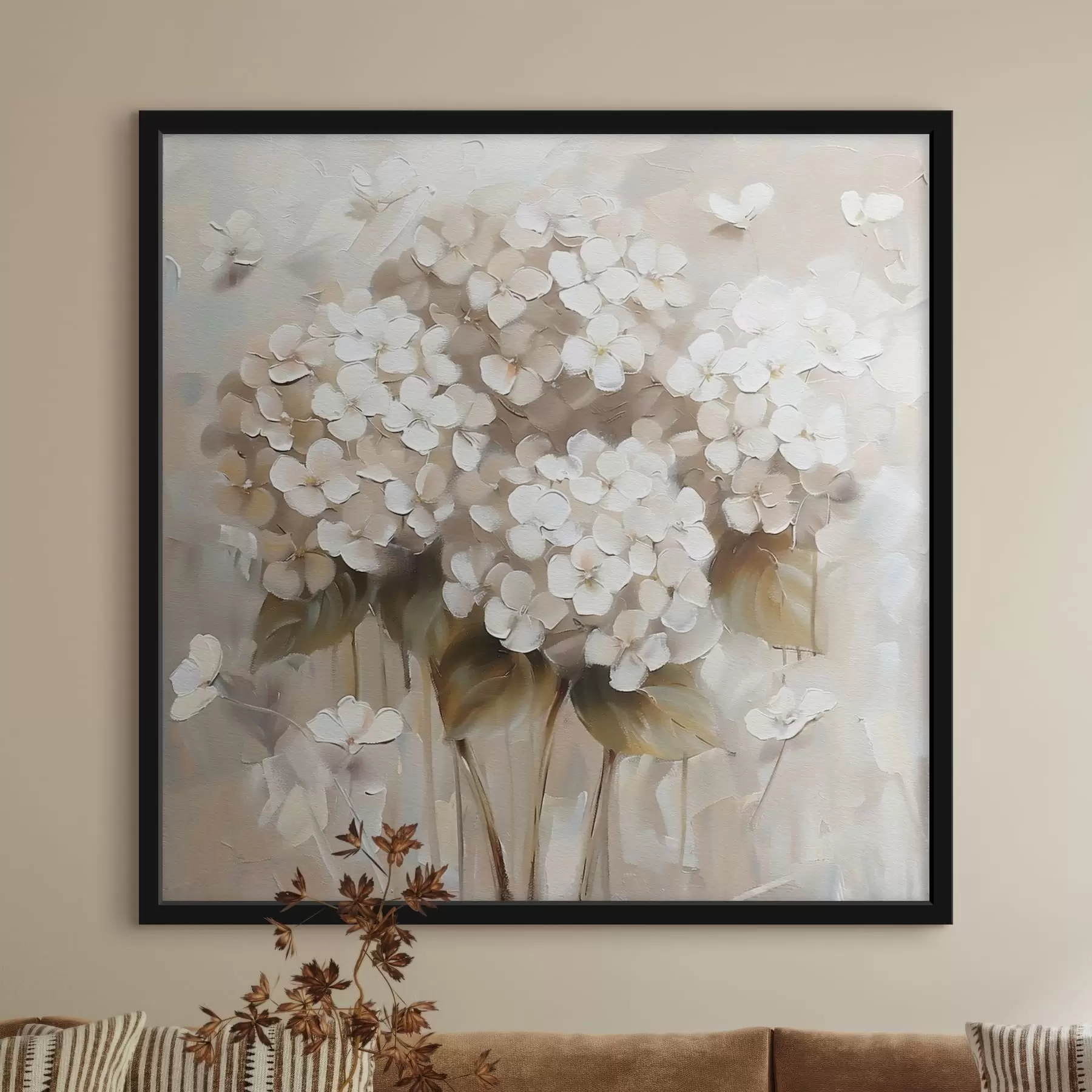 murales de pared Flores de hortensia f41403