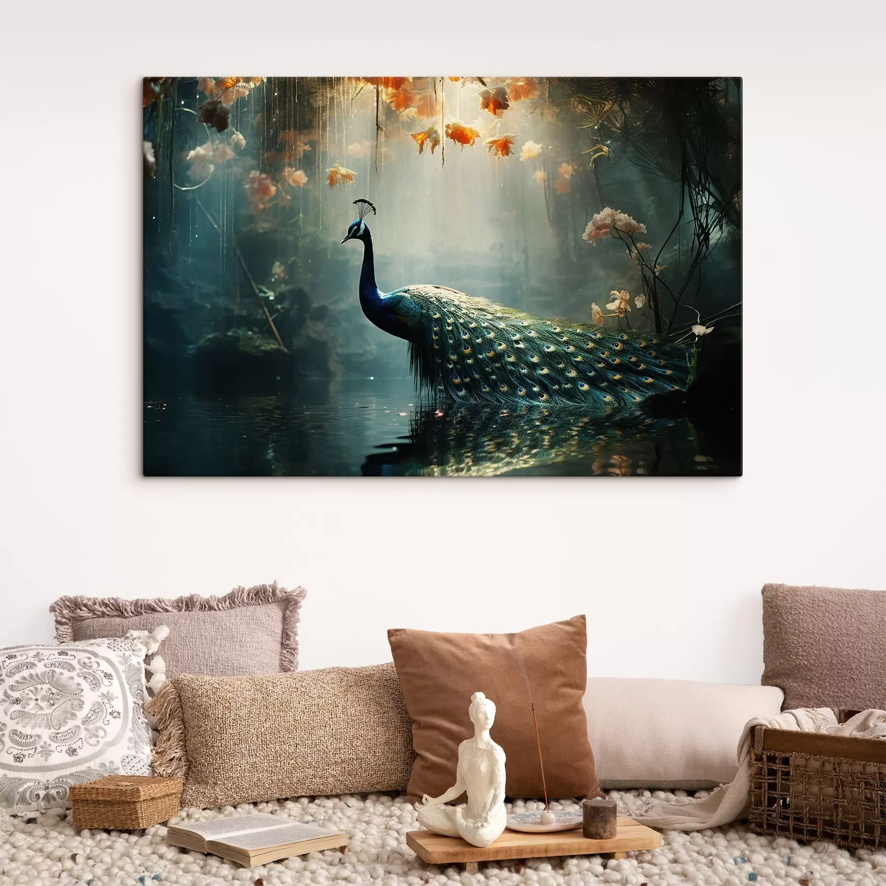 murales de pared Precioso pavo real s41425