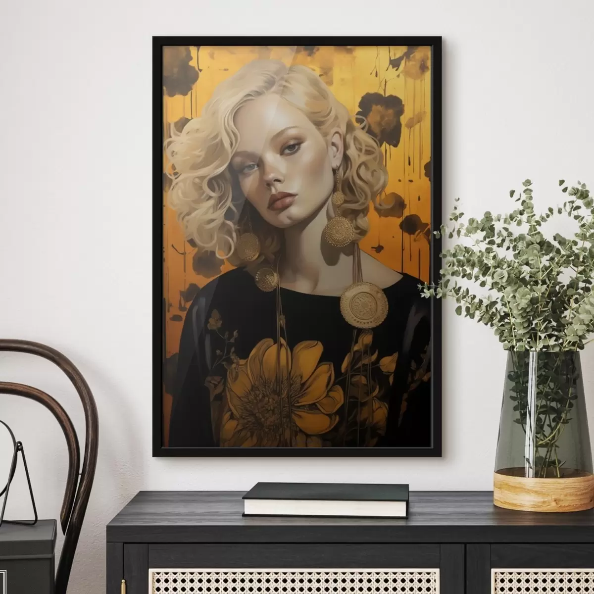 Poster Chica en colores vivos f41193