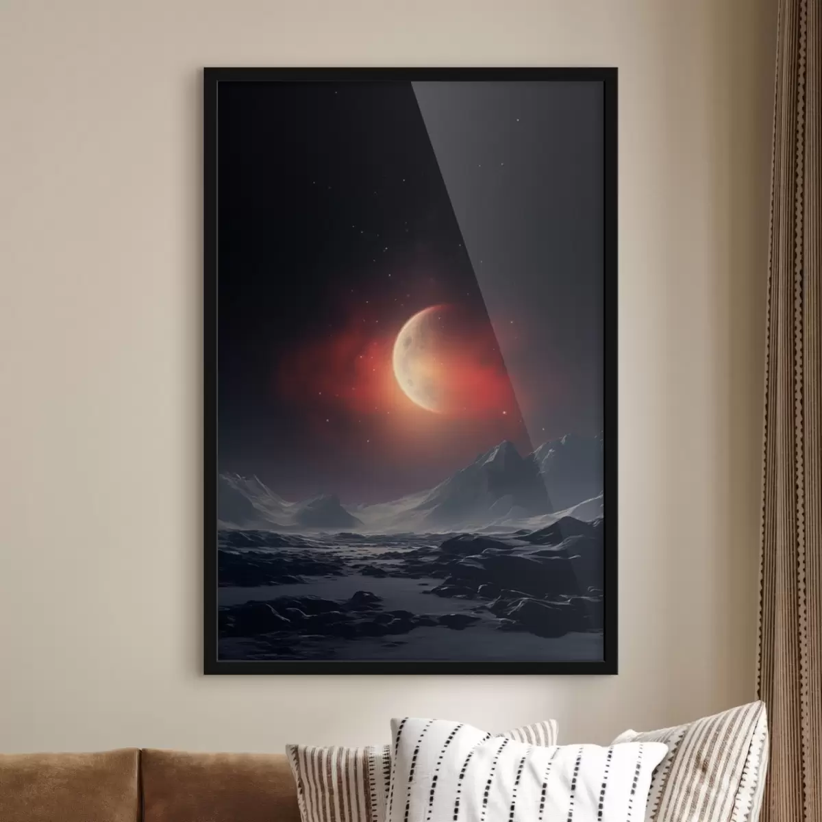 Poster Puesta de sol con vistas a Marte f41202