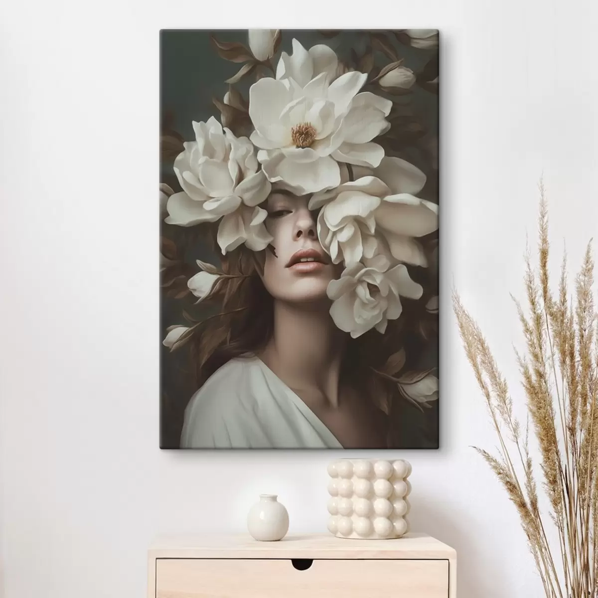 murales de pared chica con flores s41194