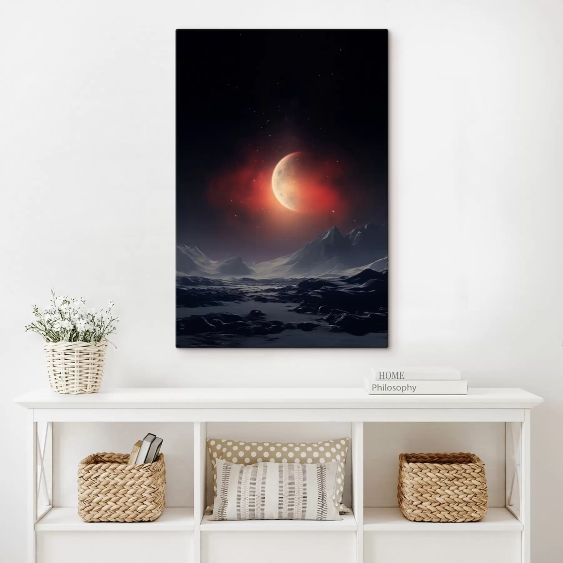 murales de pared Puesta de sol con vistas a Marte s41202