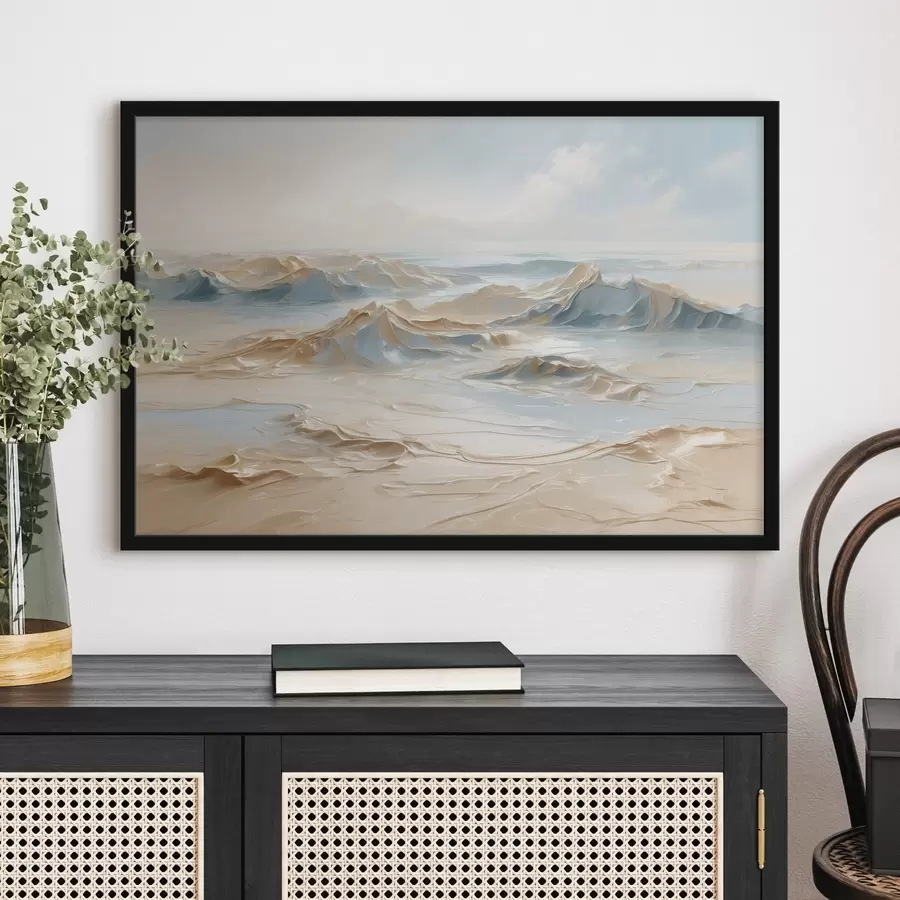 murales de pared Orilla del mar en petróleo f41289