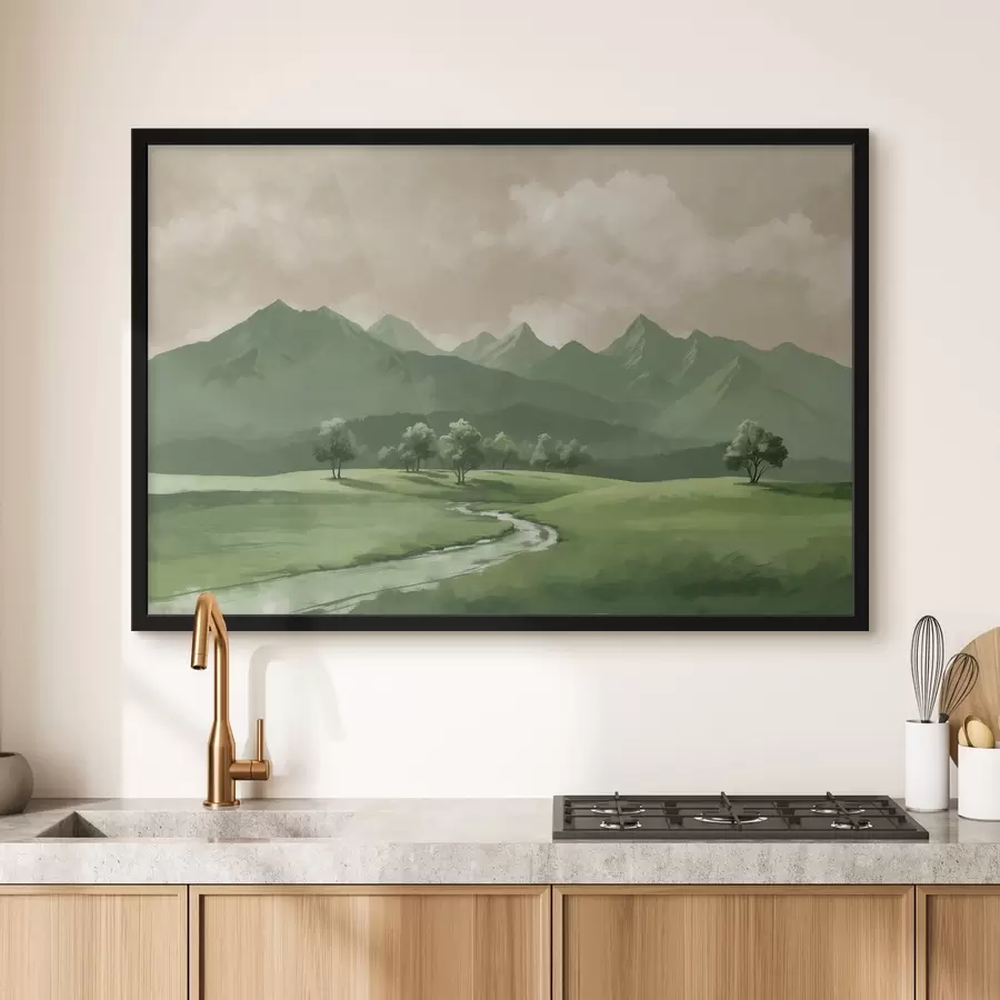 murales de pared Camino de las montañas f41308