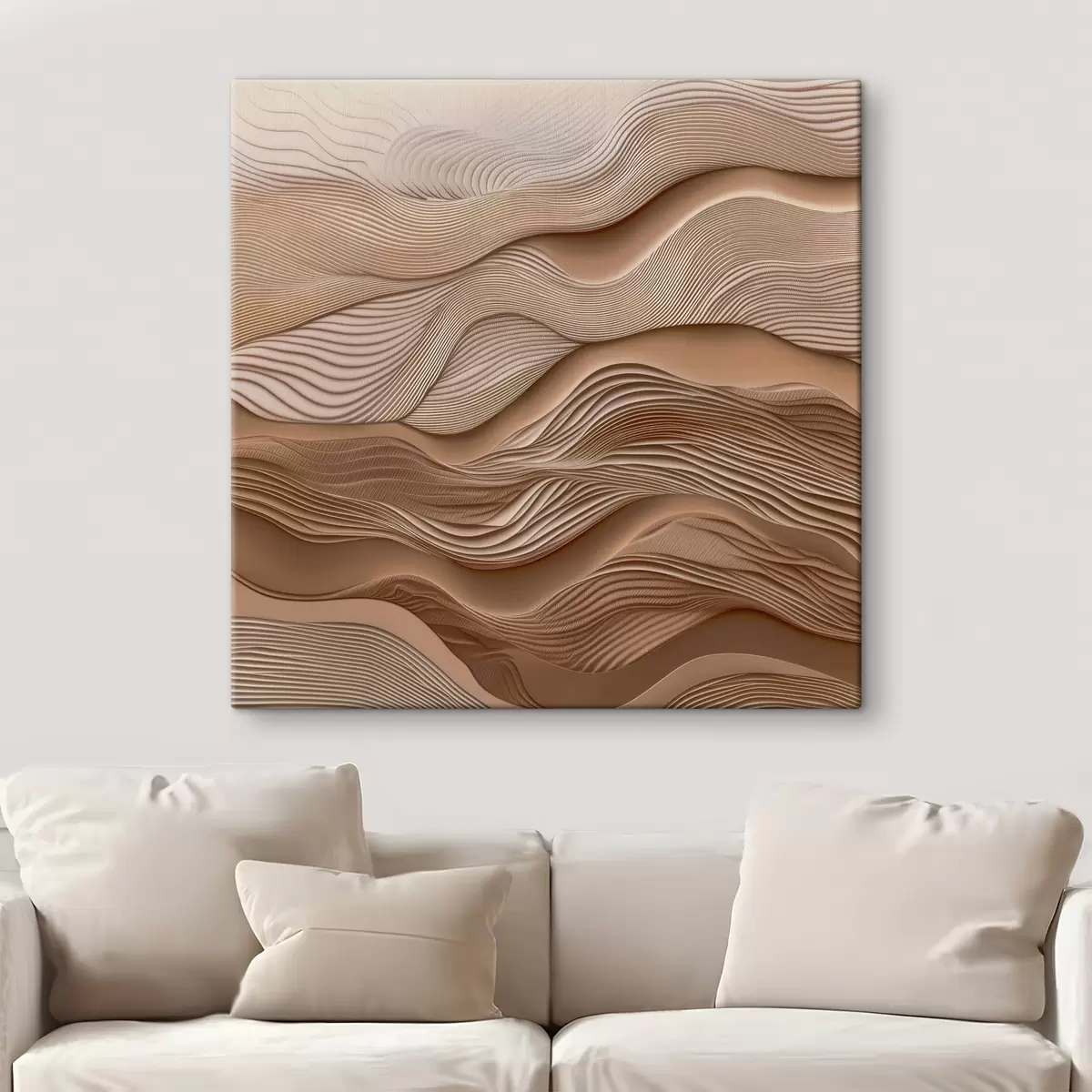 murales de pared Ondas abstractas con imitación de textura. s41358