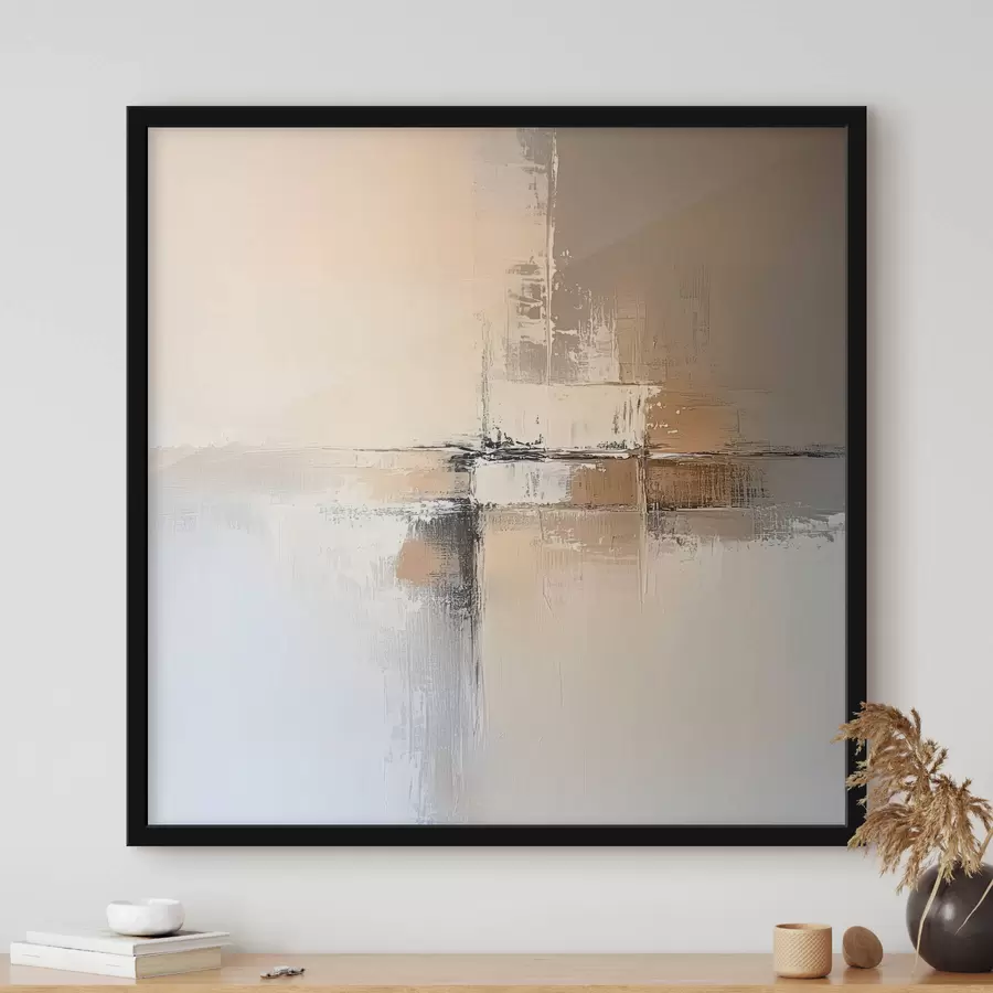 murales de pared Abstracción en tonos beige f41353