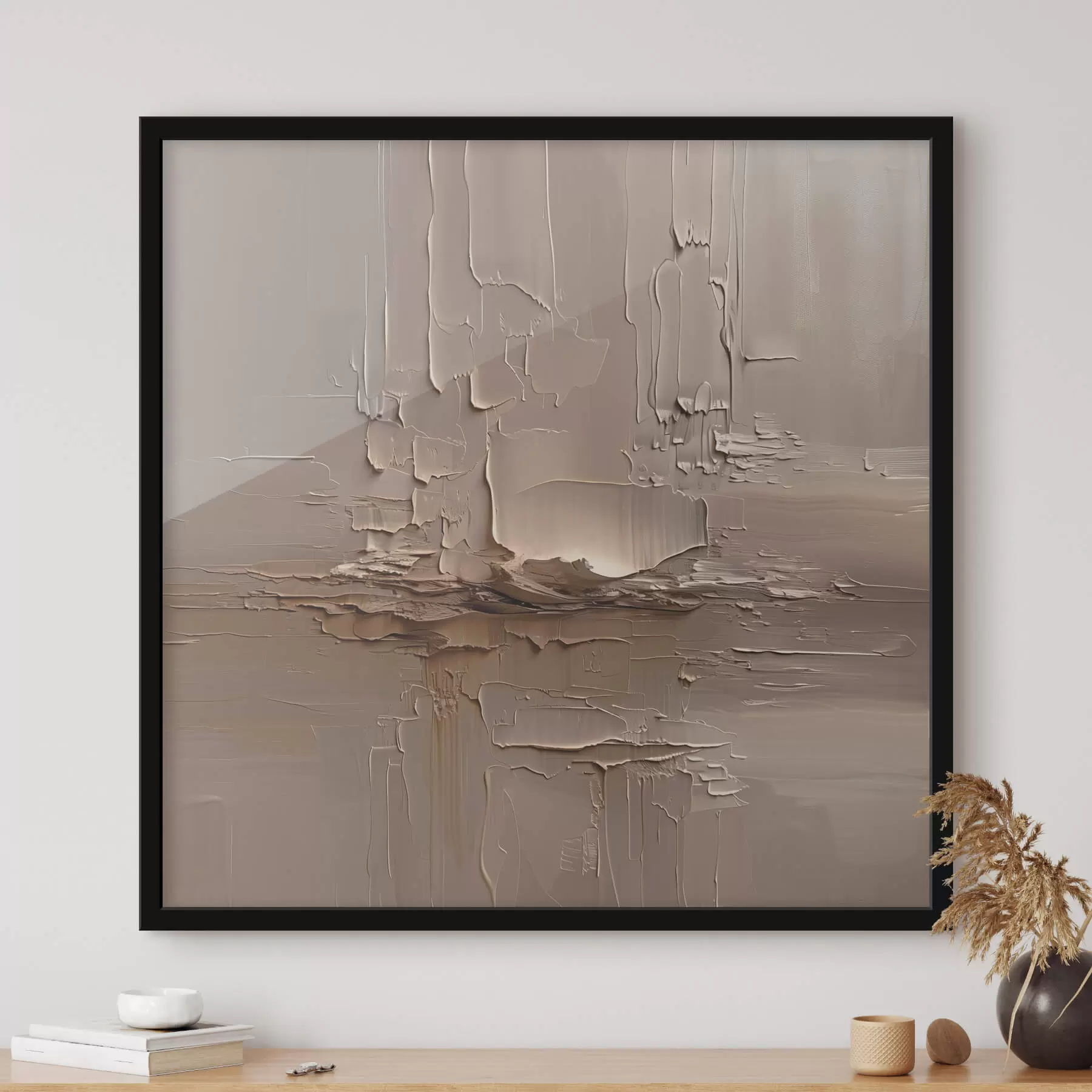 murales de pared Abstracción con imitación de grandes pinceladas f41356