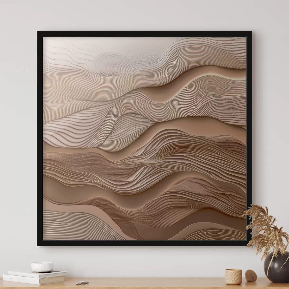 Poster Ondas abstractas con imitación de textura. f41358