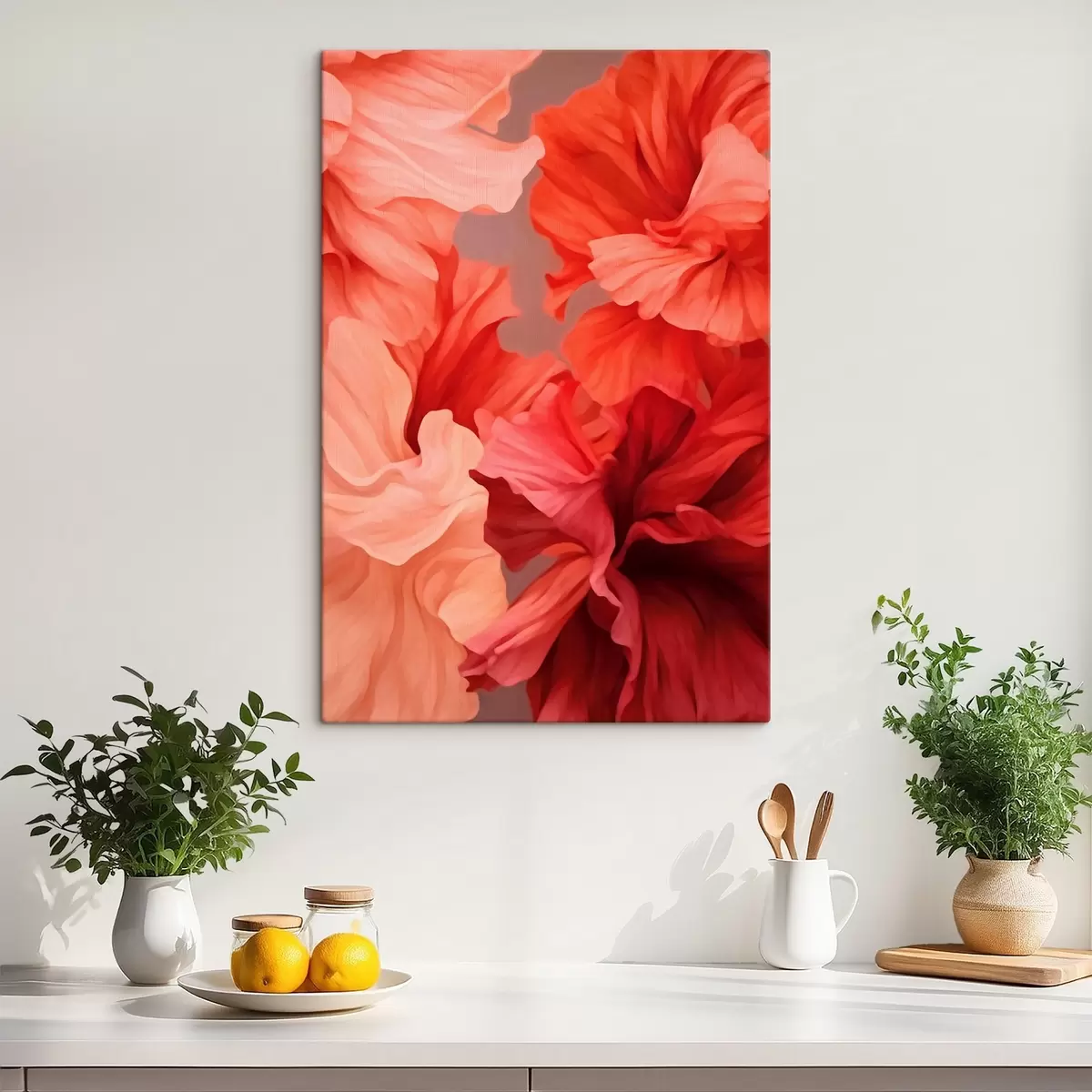 murales de pared Cálidas amapolas rojas s41488