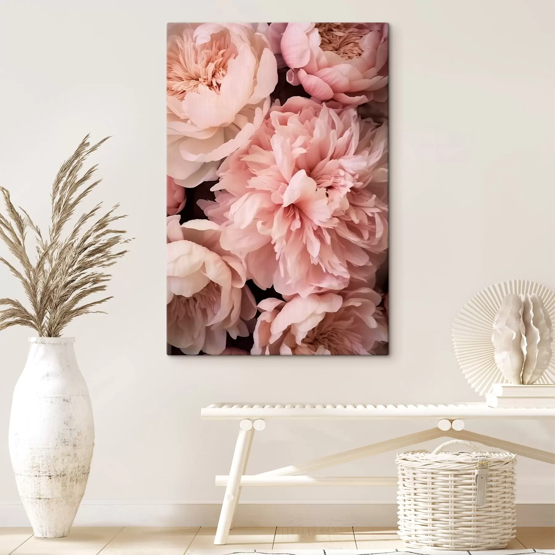 murales de pared Delicadas peonías rosas s41489