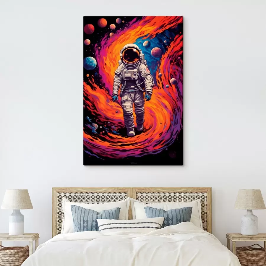 murales de pared Astronauta en el remolino espacial s41505