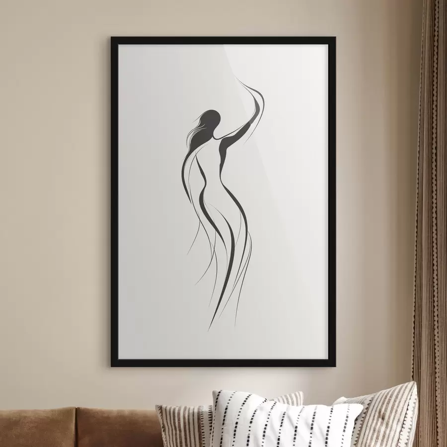 murales de pared Abstracción danzante f41487