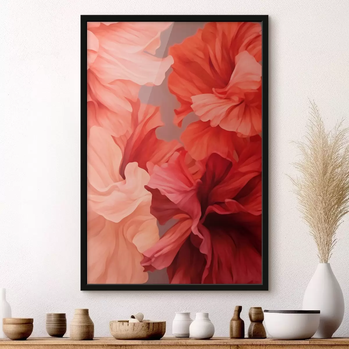 Poster Cálidas amapolas rojas f41488