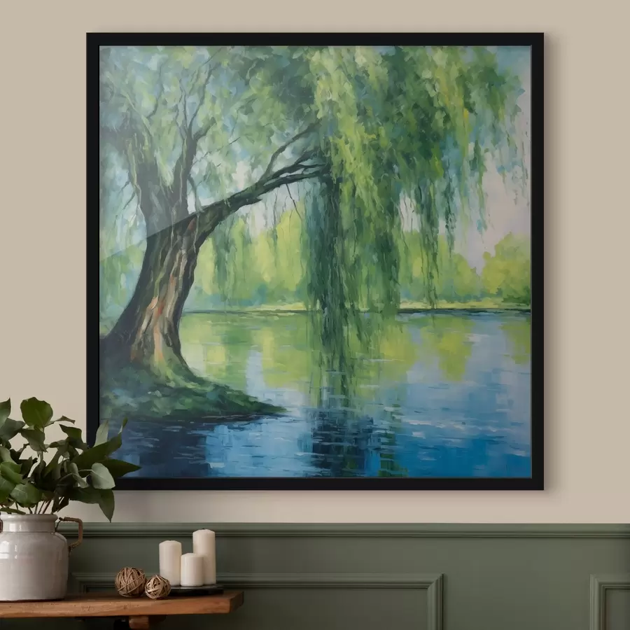 murales de pared Sauce sobre el río f41493