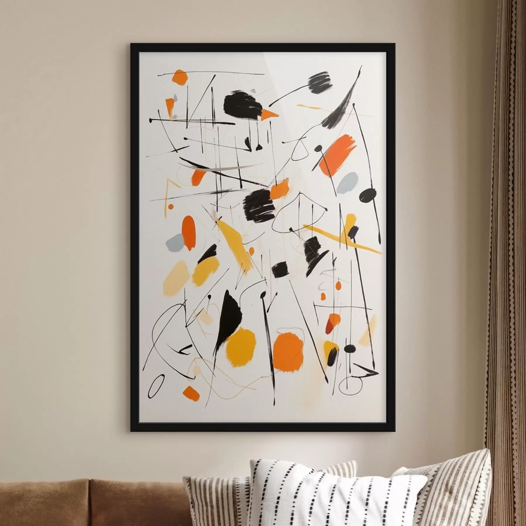 murales de pared Salpicaduras de pintura en el lienzo f41596