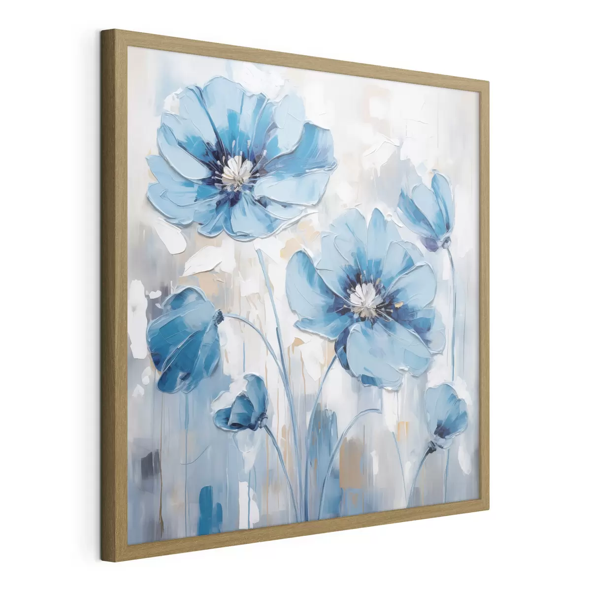 Poster Flores azules pintadas f41597