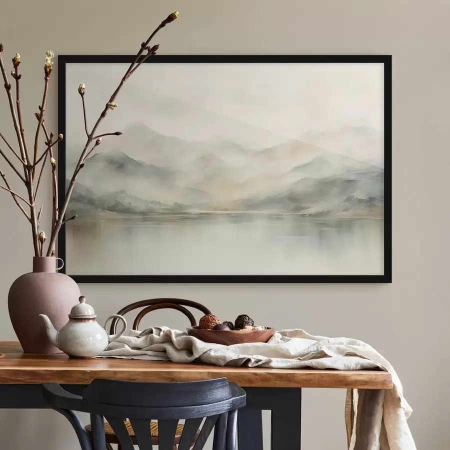 murales de pared Montañas de acuarela f41600