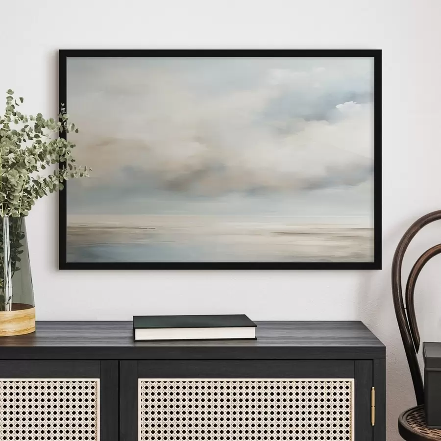 murales de pared Mar y nubes acuarela f41602