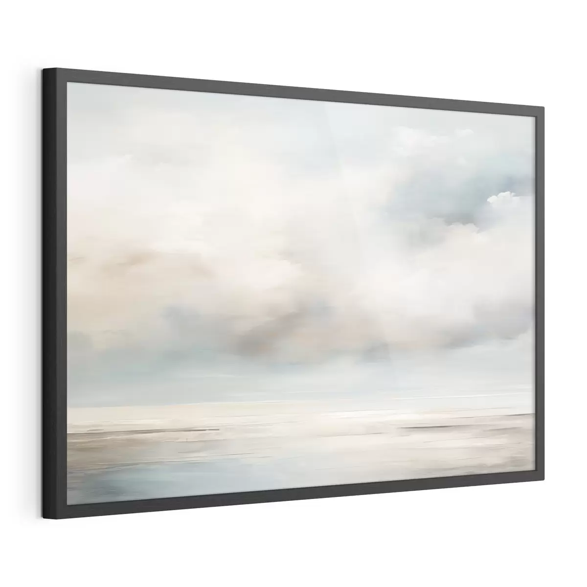 Poster Mar y nubes acuarela f41602